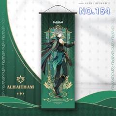 NO154 アルハイゼン 原神 掛け軸 75x25cm 掛ける絵 ポス[j6saのサムネイル