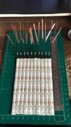 キキ様用12V用高密度12.5cm銅板4cm＋リード線付き「白色」40本 キキ様用12V用高密度12.5cm銅板4cm＋リード線付き「白色」40本