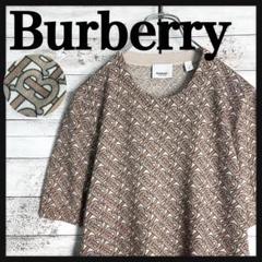 11470【美品・人気デザイン】バーバリー☆TBモノグラム総柄tシャツ