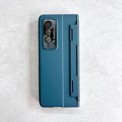 ☆Galaxy Z Fold3 / W22 ケース グリーン 手帳型 フィルム
