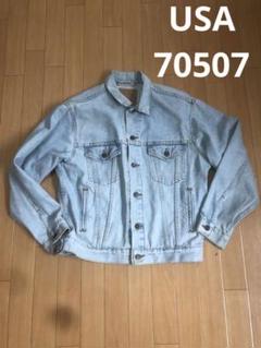 87年USA製リーバイス70507 Gジャン M 身幅59cm ケミカル
