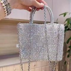アンテプリマ風ショルダーバッグ／グレー/ハンドメイド bgs047057_099_01.jpg