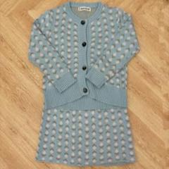 misha & puff flower jacquard cardigan