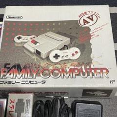 ニューファミコン ACアダプタ AVケーブル(ファミスタスーマリドラクエ等付)