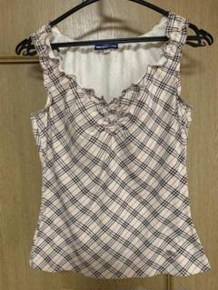 BURBERRY バーバリー ノバチェック リボン タンクトップ キャミ