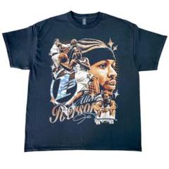 Allen Iverson アレン・アイバーソン NBA Tシャツ 黒:,