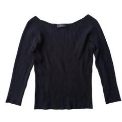 JUSGLITTY ジャスグリッティー ニット ブラック 長袖 Mサイズトップス