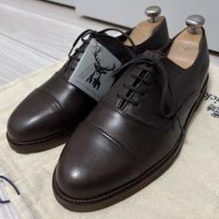 新品タグ付✨️BALLY スイス製 鹿 レザー 革靴 茶 ストレートチップ 8E 新品タグ付✨️BALLY スイス製 鹿 レザー 革靴 茶 ストレート