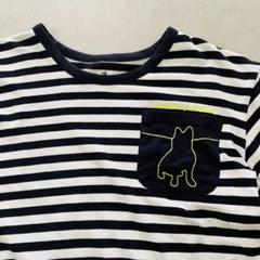 claudio pandiani リネン混　ポケット　蛍光ロゴ　半袖Tシャツ　M