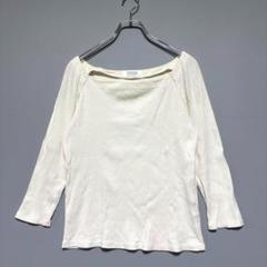 ローリーズファーム　LOWRYS FARM リブ素材 五分袖 Tシャツ L　薄手