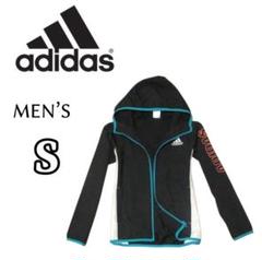 メンズS◇adidas◇ウーブンパーカー 黒