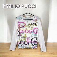 輝く高品質な トップス PUCCI 9400□EMILIO 長袖カットソー bc11yt ロゴ トップス