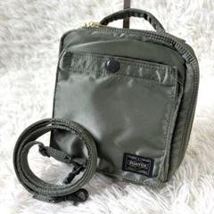 ⭐極美品⭐PORTER　タンカー　2層式　ショルダーバッグ　L　シルバーグレイ 廃盤色 美品】ポーター タンカー2層仕様ショルダーバッグ L