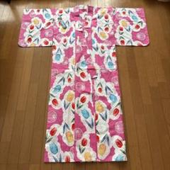 新品未使用　子供用浴衣　ピンク　チューリップ柄　160cm