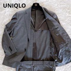 【UNIQLO】 スーツ ウールSuper 110’s グレー 上50下88cm