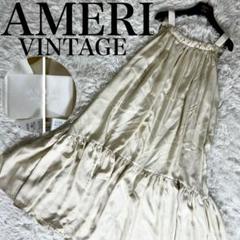 AMERI MEDI SILKY STRAP DRESS S
