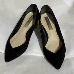 Dhyana. 黒スエード　パンプス /黄色ヒール /バイカラー　約24.5cm