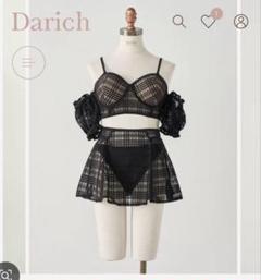 Darich チェックレースシアービキニ ブラック チェックレースシアービキニ – Darich (ダーリッチ)