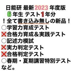 最新版】2024年日能研 6年 6月23日 第23回 学習力育成テスト