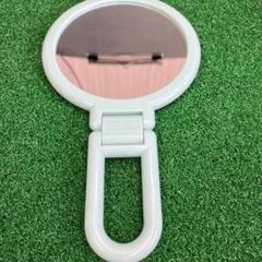 折りたたみ式ホワイト円形ミラーのサムネイル