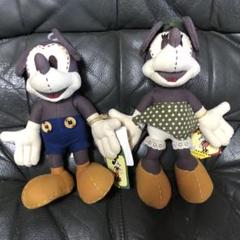 ヤングエポック製 眉毛ミッキー ぬいぐるみ3体セット 昭和レトロ ヤングエポック ミッキーマウス タキシード ぬいぐるみ ドナルド