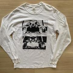 アニメ ロングTシャツ ホワイト GILDANボディ Mサイズ