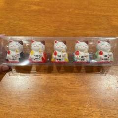 ⭐️ 招き猫 小物置き 猫 雑貨 置物 玄関かざり 猫雑貨 縁起物 五福吉祥