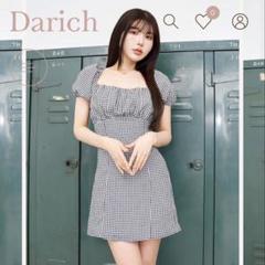 darich ダーリッチ バックオープンリボンミニワンピース　BLACK
