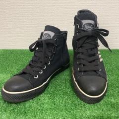 YOSUKE USA ナイロン　サイドジップ　スタッズ　　ハイカット　スニーカー