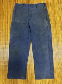 50s 60s フレンチワーク レイルマン ペインターパンツ VINTAGE 50s-60s AU FUSIL French Repair Work Pants – ataco garage blog