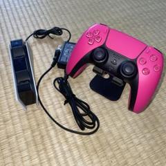 美品 PS5 コントローラー(ピンク)と純正充電スタンド