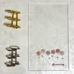 ✨はむこ✨A6 アクリルレジンバインダー　リング付き　韓国　貯金 ✨新作✨A6 アクリルレジンバインダー リング付き 韓国 貯金