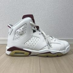 Nike Air Jordan 6 6Y ホワイトバーガンディ　マルーン　24㎝ 2025年最新】jordan 6 maroonの人気アイテム - メルカリ