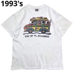 1993年 ROAD TRIP BRECKENRIDGE プリント Tシャツ