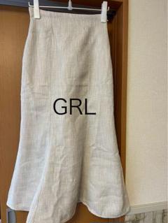 GRLツイードスカート ベージュ