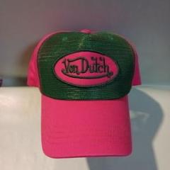 未使用　Von Dutch メッシュキャップ ピンク/グリーン