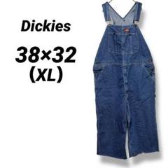 【ディッキーズ】Dickies オーバーオール オーバーサイズ 綿 XLブルー
