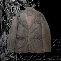 Calvin Klein M vintage加工 ムラ柄 テーラードジャケット