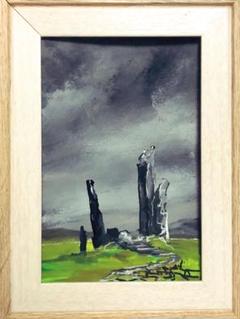 絵画 油絵 40号 micchan作 絵画 失われた神々の文明 micchan作 - メルカリ
