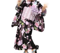 浴衣 キッズ 子ども 女の子 花柄 兵児帯