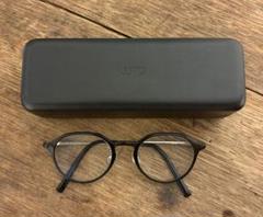 【美品】JINS 眼鏡 度入り 多角形 Combination Airframe