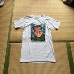 90s FRANKENSTEIN USA製　切手　プリント　半袖　tシャツ　映画