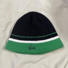 90’s Old stussy ニット帽　ニットキャップ　ビーニー　ボンボン