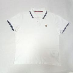 MONCLER モンクレール ホワイト ポロシャツ Sサイズ