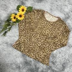 【sabase】ロングTシャツ　ヒョウ柄　豹　良品質　レディース　トップス