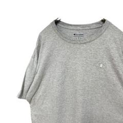ワンポイント 刺繍 チャンピオンchampion 半袖Tシャツ　グレー　XL