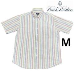 Brooks Brothers シアサッカー　マルチストライプ　半袖BDシャツ