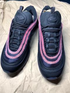 美品【NikeAirMax97 ナイキエアマックス】ブラック/ピンク/スニーカー