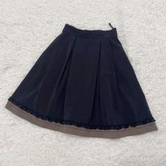 美品】フォクシーニューヨーク フレアスカート 膝丈 42 ロゴ