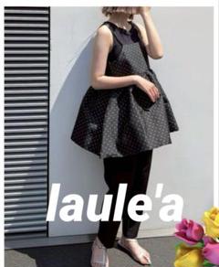 新品未使用。laule'a レディース　ドットジャガード、キャミソール　ビスチェ